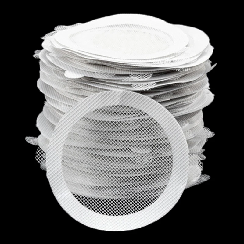 

10PCS Round Disposable Shower Drains Hair Catcher Mesh Stickers Bathroom Bathing Shower Hair Stoppers Catchers Net Accessories