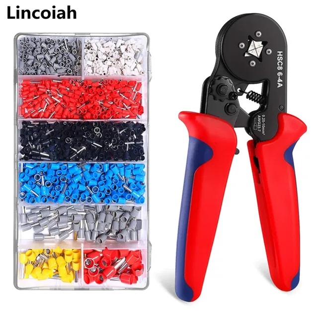 Tubular Terminal Crimper Hsc8 6-4a 0.25-10mm 23-7awg Electrical Crimping  Pliers Hand Tools Set With Wire Terminals Connectors - Terminals -  AliExpress