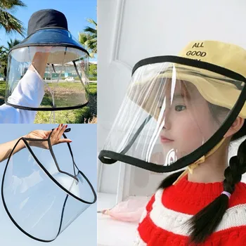 

Removable Anti-saliva Dust-proof Anti Droplet Full Face Adjustment Safety Protective Cover Mask Visor Shield For Adults For Kid