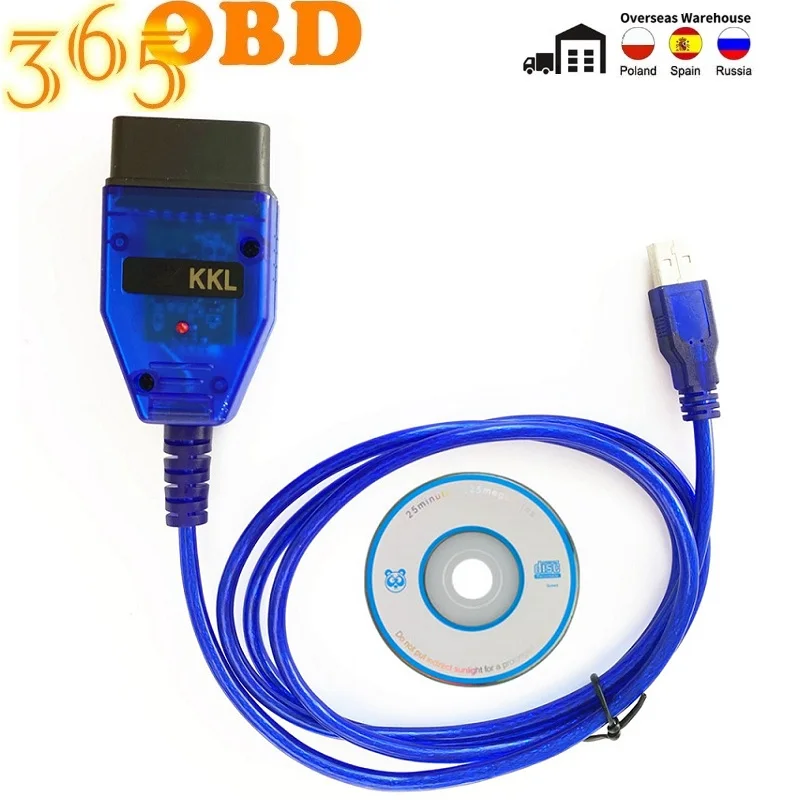 10 шт. VAG KKL 409 с FTDI FT232RL чип OBD диагностический кабель USB сканер инструмент