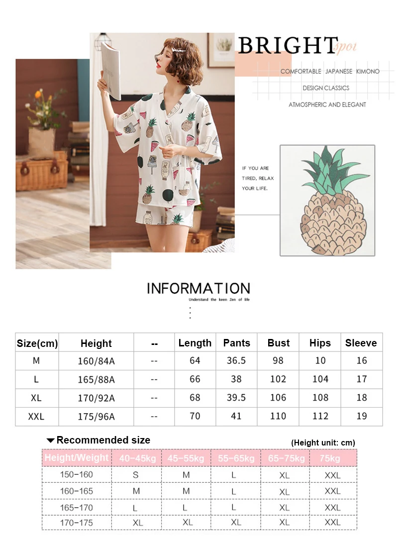 Julysong s canção algodão feminino pijamas conjunto