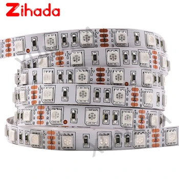 

5050 RGB Led Strip Lighting DC12V/24V 60leds/m Waterproof IP65 5050 White/Warm White/RGB Flexible Tape LED Light 5m/lot