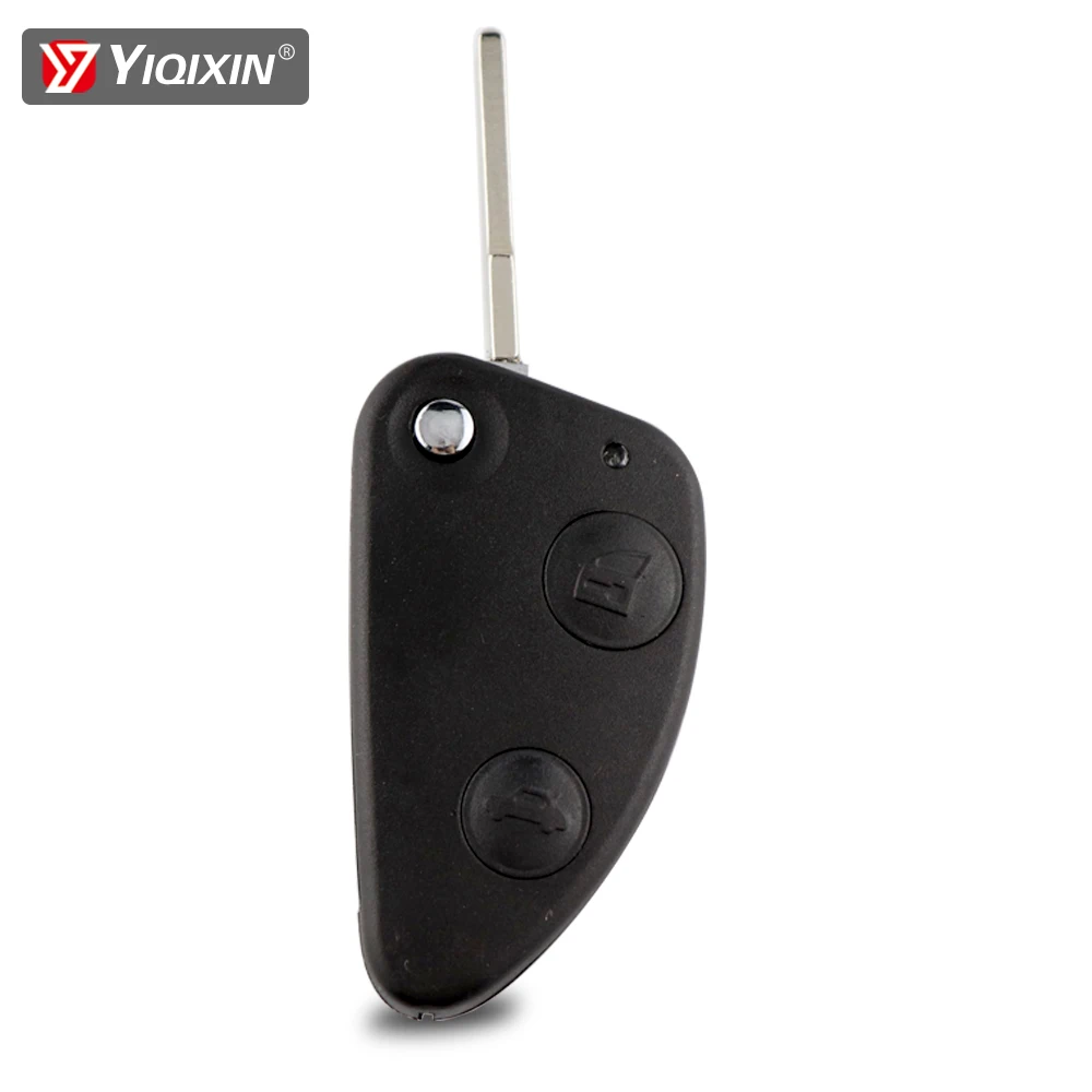 Yiqixin For Alfa Romeo 2 Button Car Key Shell Flip Remote Key Shell 147