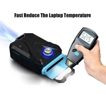 

Portable USB Side Air Extracting Cooling Fan LED Radiator for Notebook Laptop
