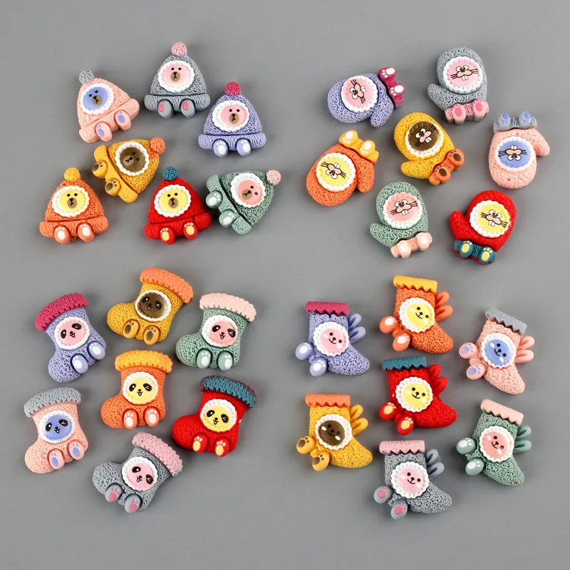 儿童发饰品_手套袜子可爱卡通树脂 儿童皮筋手工材料饰品 - 阿里巴巴 - 4