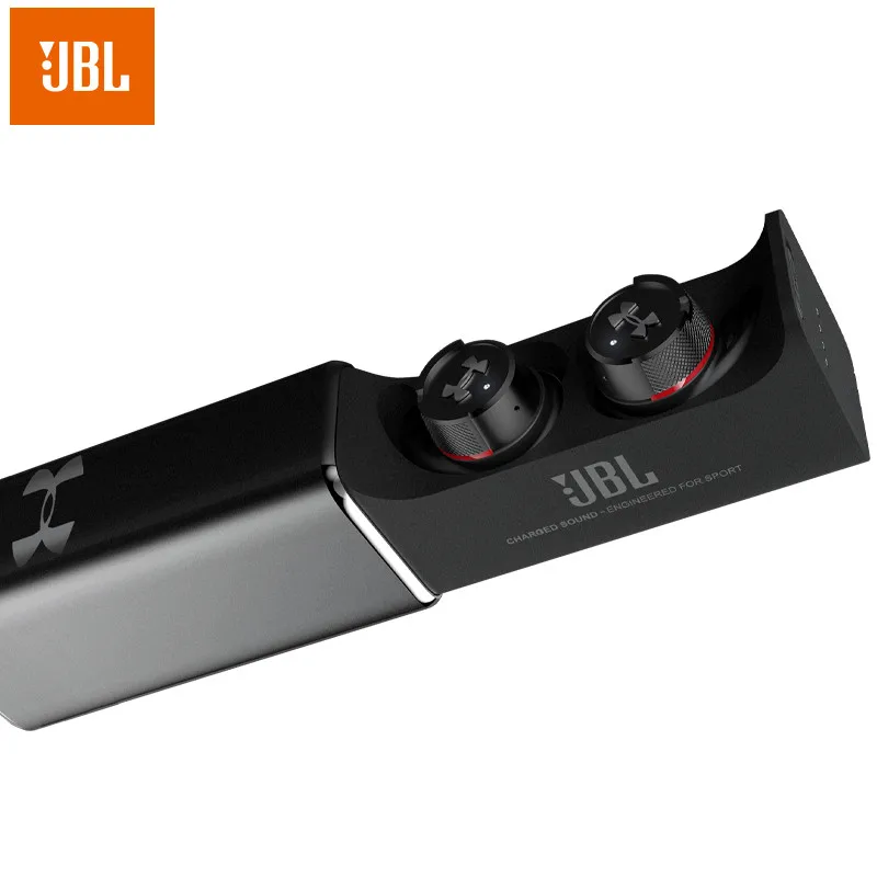 JBL UA FLASH Ture Wireless Bluetooth Sports Earphones Waterproof Running HIFI Headphones with Charge Box Handsfree Call with Mic