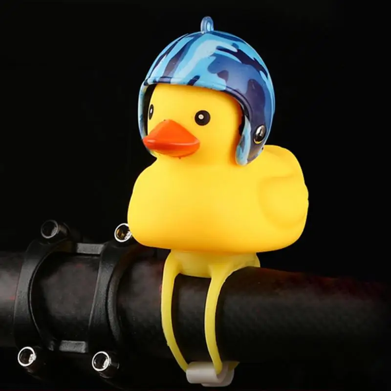 Best Cartoon Little Yellow Duck Bicycle Head Light Detachable With Bell Duck Road Bike Outdoor Bell Accessories 2