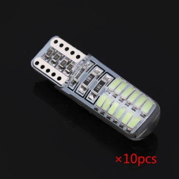

Long life Low Temperature Rising Energy-saving Easy to install 5 Colors Silicone 10pcs T10 LED Lamp12V 3W Flood Corn LED Light B