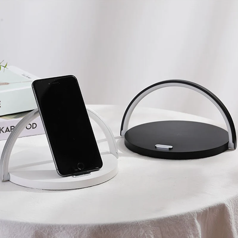  Smart Table Desk LED Lamp Light Qi Wireless Cell Phone Charger for iPhone 8 X XS Max XR 10W Fast Ch