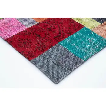

204x300 Cm Multicolor Handmade Patchwork Rug-7x10 Ft