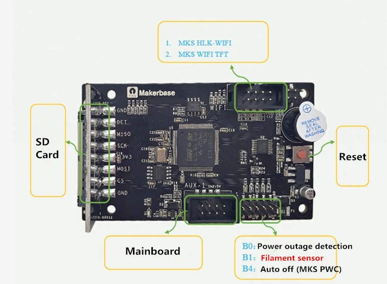 Makerbase MKS TinyBee mainboard ESP32 wifi MCU 32bit 3D printer article controller board kit MKS MINI12864LCD 12864 LCD display pipe bender