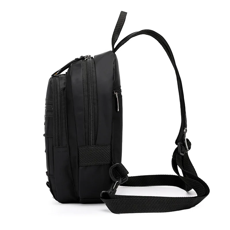 

Casual Backpack Men's Korean-style Multi-functional Backpack Nylon Waterproof Chest Bag Men Fashion Small Destroyed