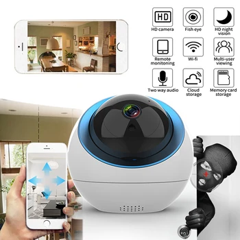 

2020 New Cloud Dome IP Camera 1080P Wireless WiFi Security Camera Surveillance CCTV Auto Tracking Mini Camera