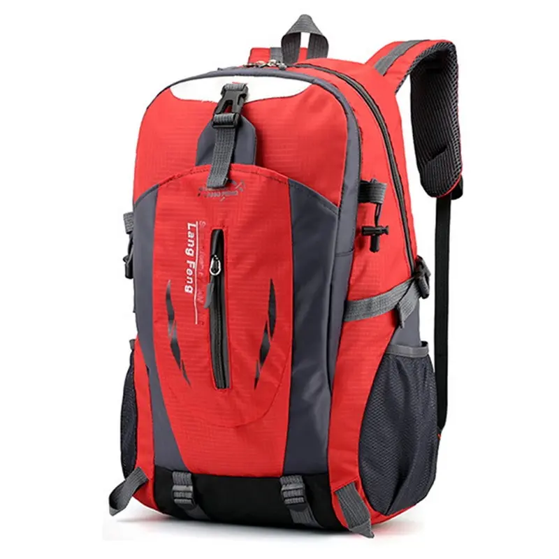 HEFLASHOR мужской 40л Водонепроницаемый рюкзак для путешествий, повседневный рюкзак для пешего туризма, велоспорта, уличные спортивные рюкзаки, рюкзак для альпинизма - Цвет: red