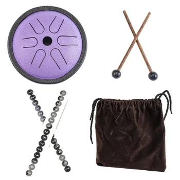 

5.5 Inch Pocket Drum Ethereal Drum Steel Tongue Hand Knock Drum Leisure Percussion Percussion Children's Gift