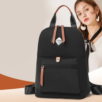 

New Waterproof Nylon Backpack for Women School Backpack for Teenage Girls Female Travel Backpacks Foldable Shoulder Bags mochila