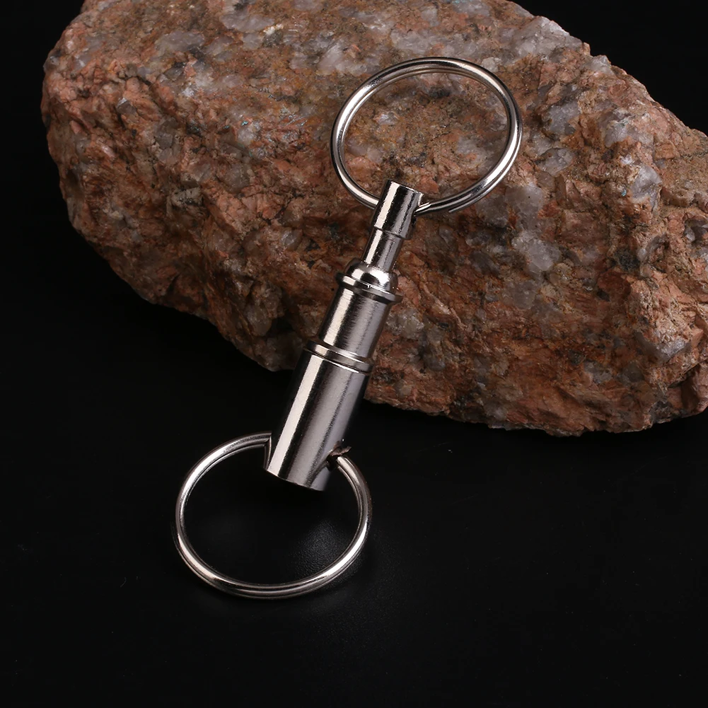 

QD Keychain Quick Detachable Climbing Camping Double Key Ring Carabiner