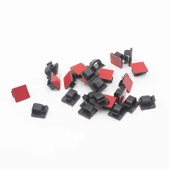 

30pcs Car Desk Wall USB Wire Cable Line Fastener Clip Clips Holders Organizer Retainer Clamp Clamps Tie Lines Fixed
