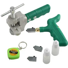 Glass Cutter Profesional Glass Tile Opener Tile Cutter Cutting Glass Tools Multi-function Roller Handheld Cutters With Knife Kit