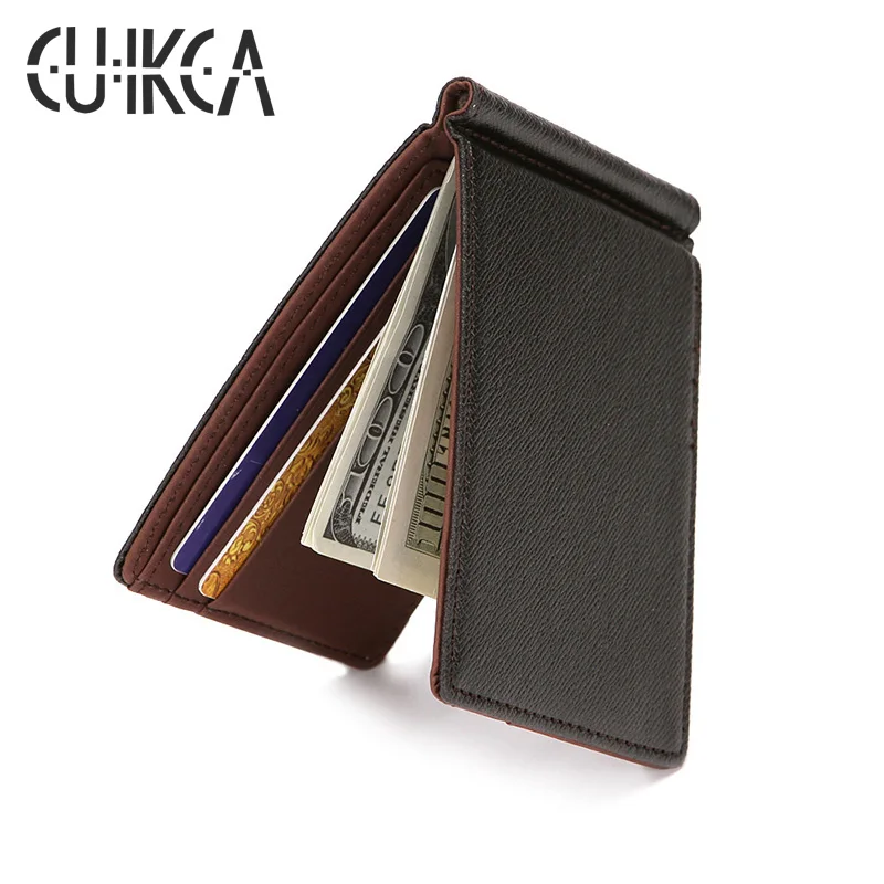 Wallet Purse Money-Clips Credit-Card-Cases Ultrathin Mini Fashion Men ID CUIKCA South
