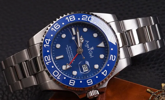 

Luxury Brand New Men Automatic Mechanical Watches Silver Gold Green Ceramic Bezel GMT II Stainless Steel Sapphire Jubilee Watch