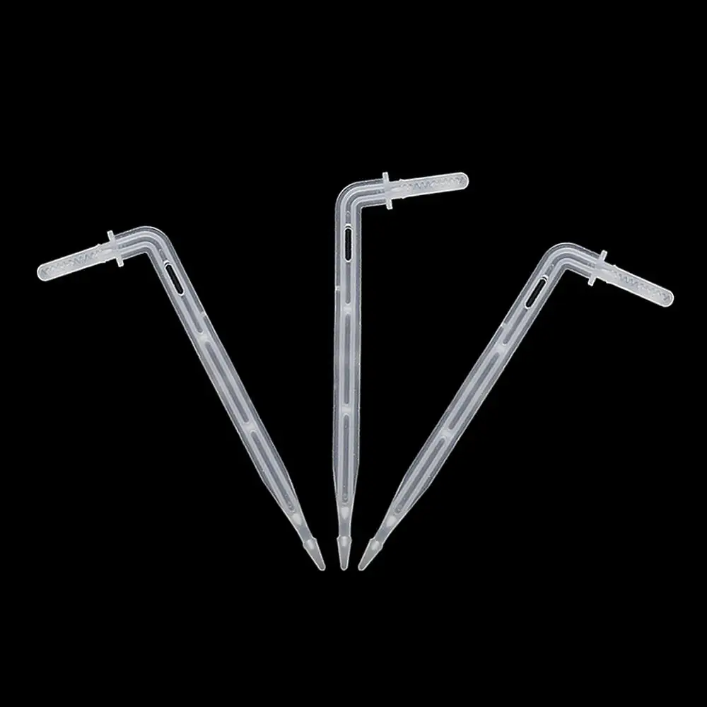 4mm Elbow Arrow Drippers Garden Micro Irrigation Drip Emitter 4/7mm Hose Dripper Watering to Root Dripper 100Pcs