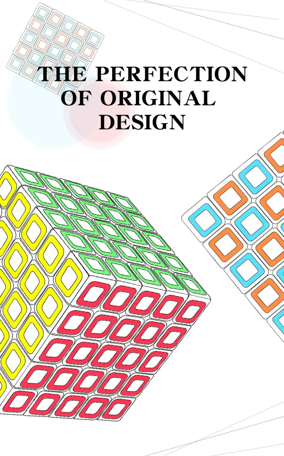 Магический кубик-пазл QiYi Dimension 2x2x2 3x3x3 4x4x4 5x5x5 Pyraminxeds перекошенная скорость плюща антистресс Развивающие игрушки для детей