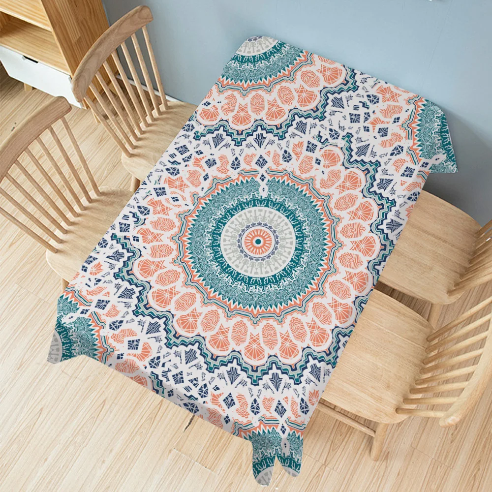 Tablecloth rectangular Party dining Table cover Mat Clothes Geometric abstract Waterproof Anti-scalding anti-oil Home Decor | Дом и сад