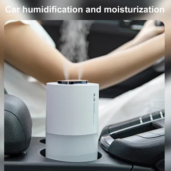 

2200mAh Battery Portable 400mL Double Spray Humidifier Cool wireless Humidifier for Vehicle and Night Light Sleep Room Not Noise