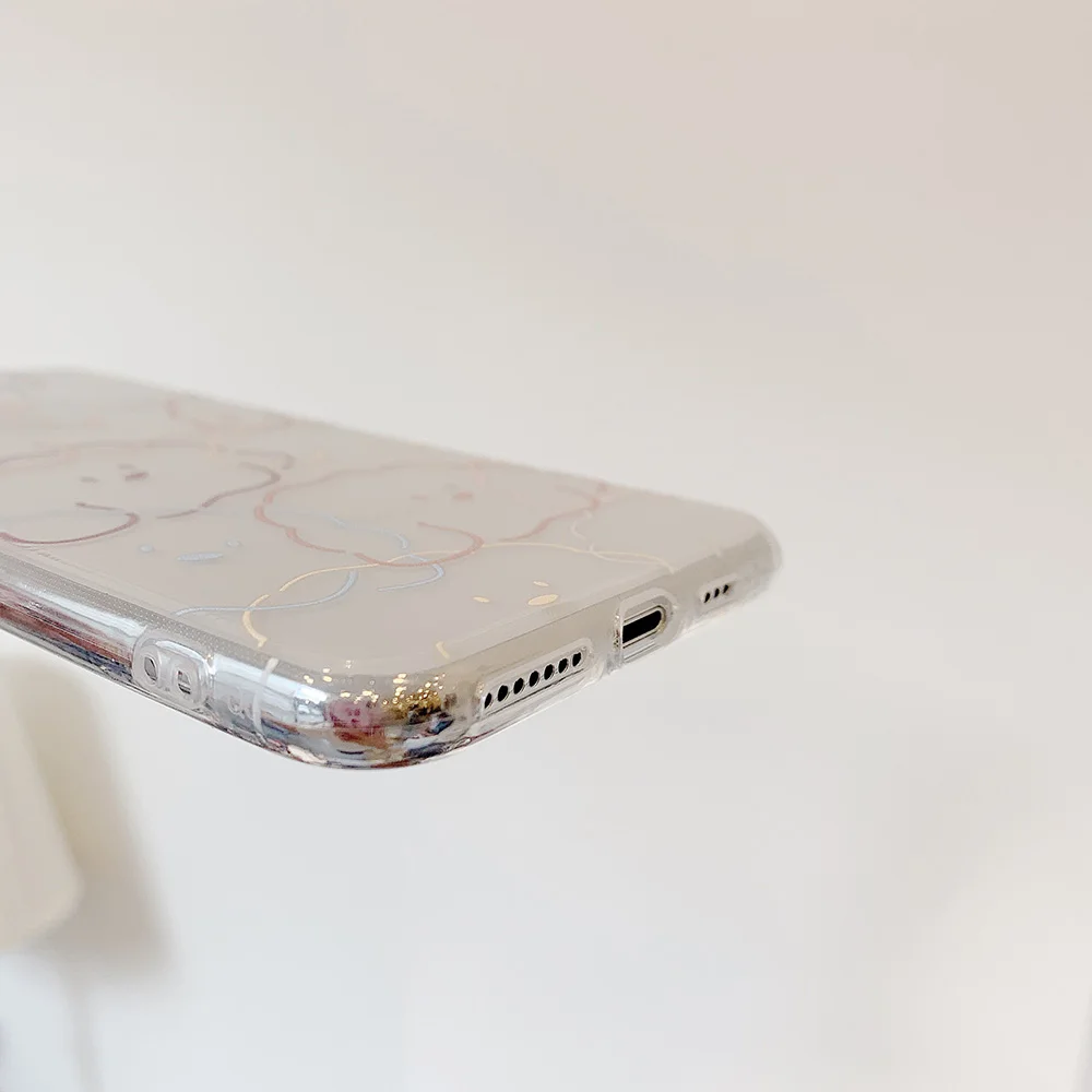 Чехол для телефона с милыми мультяшными облаками и собаками для iphone 11 11Pro Max X XS XR 7 8 Plus, прозрачный Забавный чехол-накладка