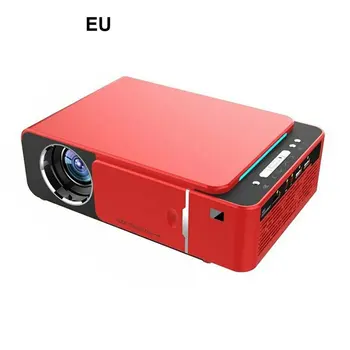 

T6 led mini high definition resolution projector regular version red Smart portable Home Theater Projector