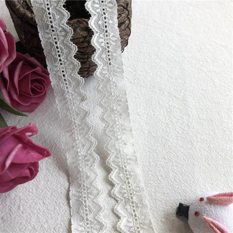 2.5 cm coton2.5cm S1875 dentelle garnitures ruban blanc fête de mariage  artisanat/hometexil/enfant robe couture patchwork fait