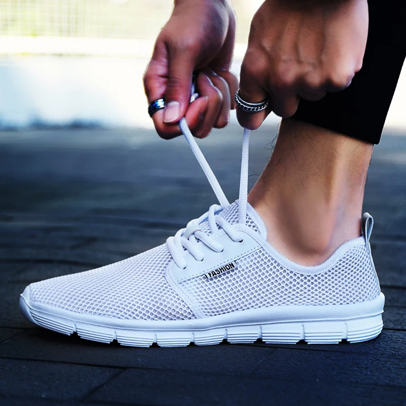 men's summer casual shoes woman lightweight large size outdoor sports shoes Beach couple mesh 48 yards 47 gray casual shoes sport shoes casual loafers