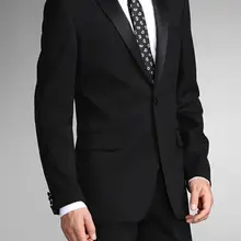 custom suit tailored groomsman suit high quality black tuxedos slim fit