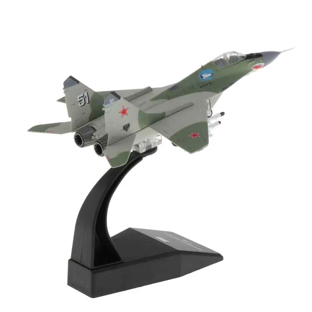 1:100 Scale MIG-29 Fighter Diecast Metal Plane Model Toy for Boys Toys Collection