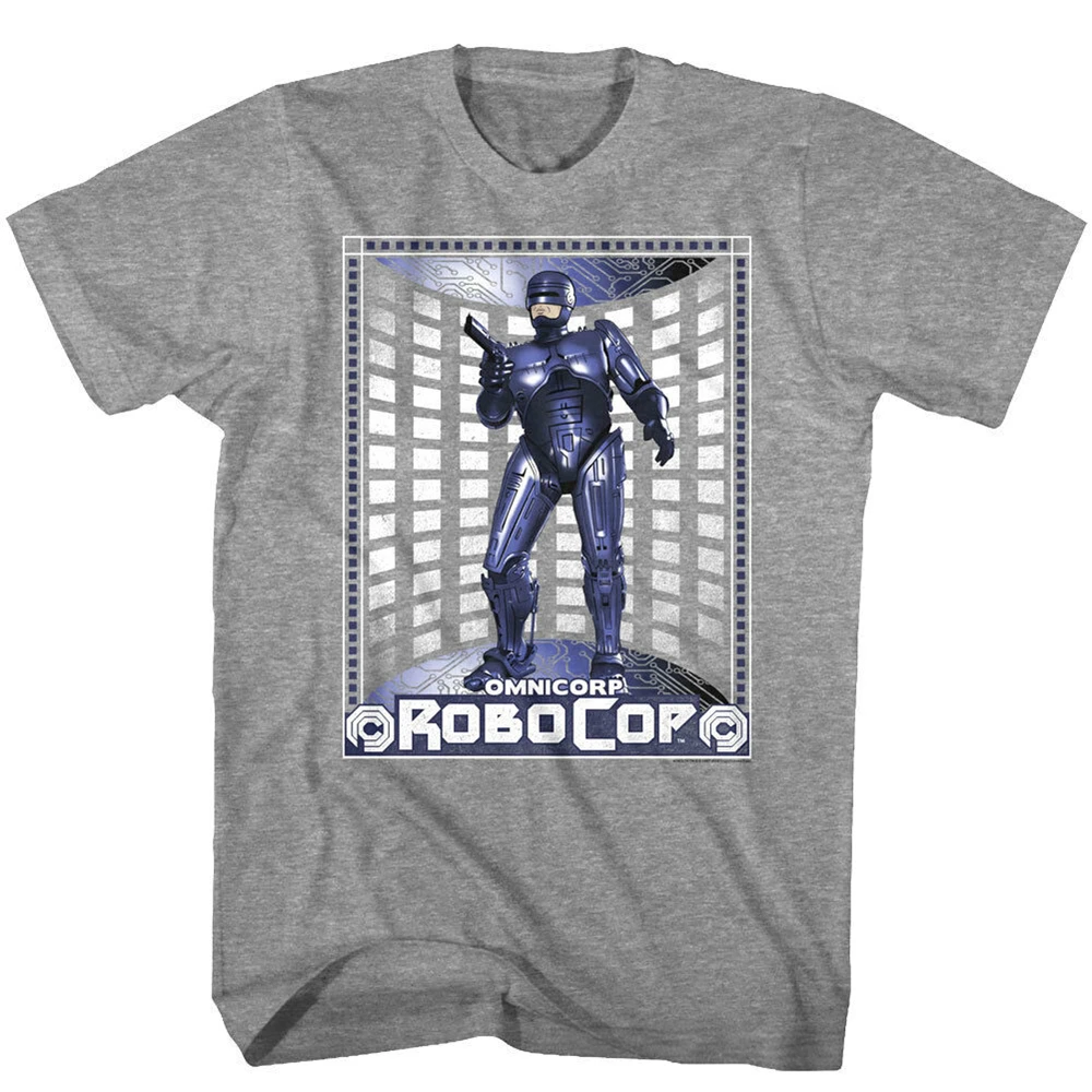 Robocop Omnicorp Display Cyborg Men S T Shirt Police Robot Chrome Sci 