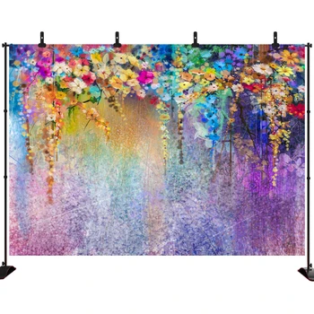 

Acejoker Purple Fantasy Flowers Backdrop Photography Portrait Birthday Party Customized Photographic Background Photo Studio