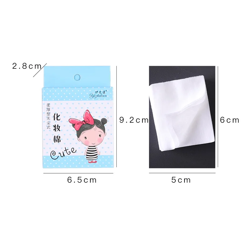 Nonwoven Fabric Thin Wet Compress Cotton Puff Skin Care Facial Wipe Skin Care Makeup Tool