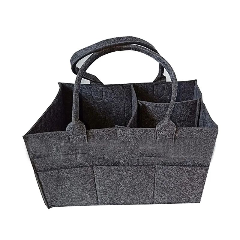 Large Size Diaper Bag Felt cloth Storage  Foldable Baby  Caddy Changing Table Organiser Toy Storage Basket Car Travel Organizer
