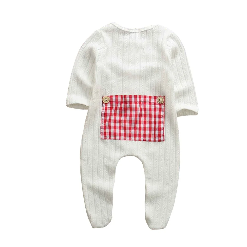 Весенне-осенняя одежда для малышей 0-9 месяцев; хлопковый комбинезон для новорожденных мальчиков и девочек; однотонная одежда; теплая одежда