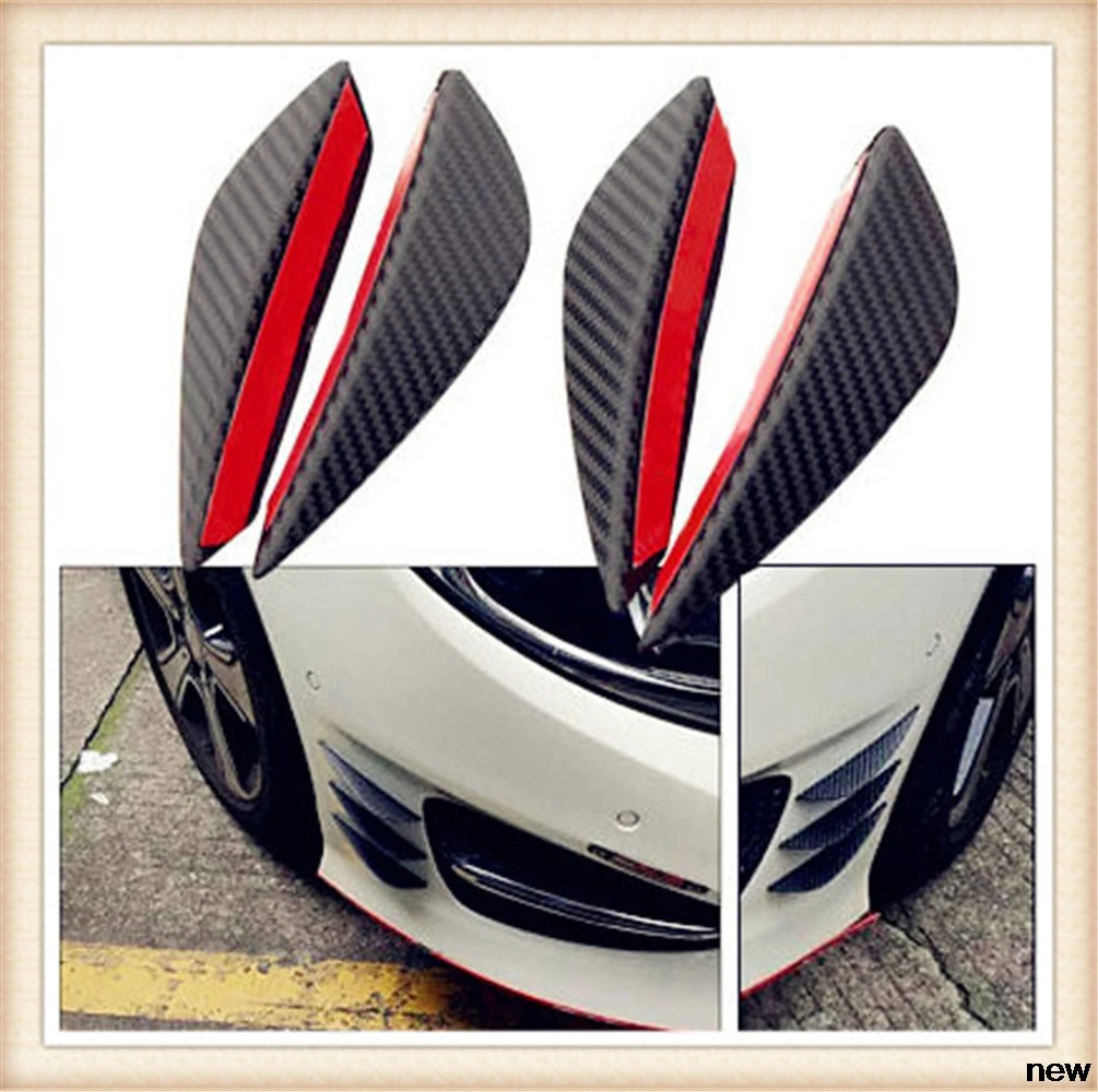 4Pcs Fiber Car Spoiler Canards Front Bumper fin for BMW E34 F10 F20 E92 E38 E91 E53 E70 X5 M M3 E46 E39 E90 | Автомобили и