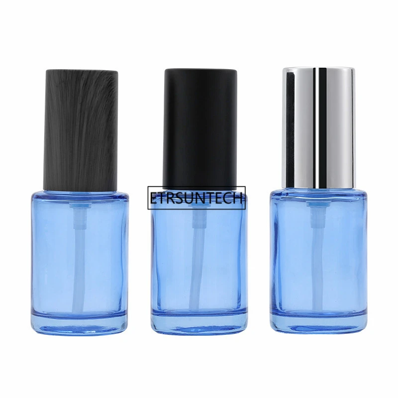 

50pcs 30ml Pump Bottles Refillable Blue Bottle Lotion Packaging Glass Empty Travel Perfume Skincare Container F3458