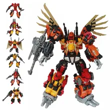 JINBAO NBK 6 в 1 большой Опустошитель Predaking Трансформационные игрушки мальчик робот автомобиль ко G1Trucks модель аниме фигурка игрушка для детей и взрослых