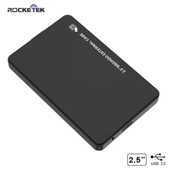 

Rocketek HDD Case 2.5 inch SATA to USB 3.0 SSD Adapter Hard Disk Drive Box External HDD Enclosure for Notebook PC Desktop