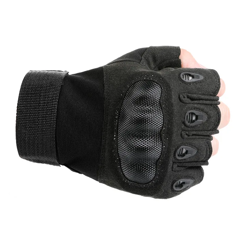 Carbon Fiber Fingerless Gloves Army Military Men Women Women's Gym Fitness Cycle Tactical Gloves Riding Half Finger Men's Gloves men's insulated gloves