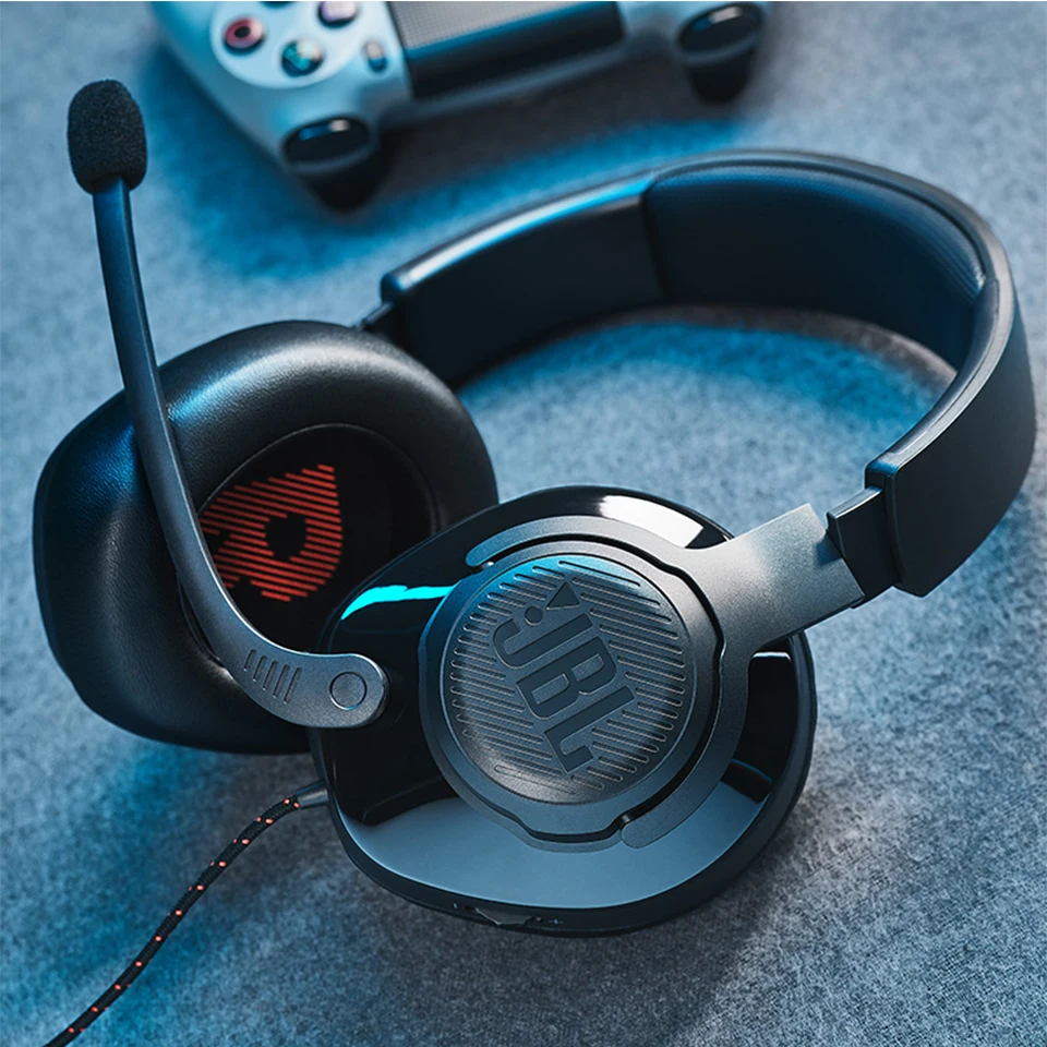 JBL Quantum 200 Wired Gaming Headphone with Mic Foldable Headset Earphone for PlayStation Nintendo Switch iPhone Mac VR