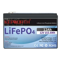 Batterie aste LifePo4, 12V, 6Ah, 10Ah, 12Ah, 20Ah, 25Ah, 30Ah, BMS intégré, alimentation aste veFePo4, série ou parallèle, la plus récente 5