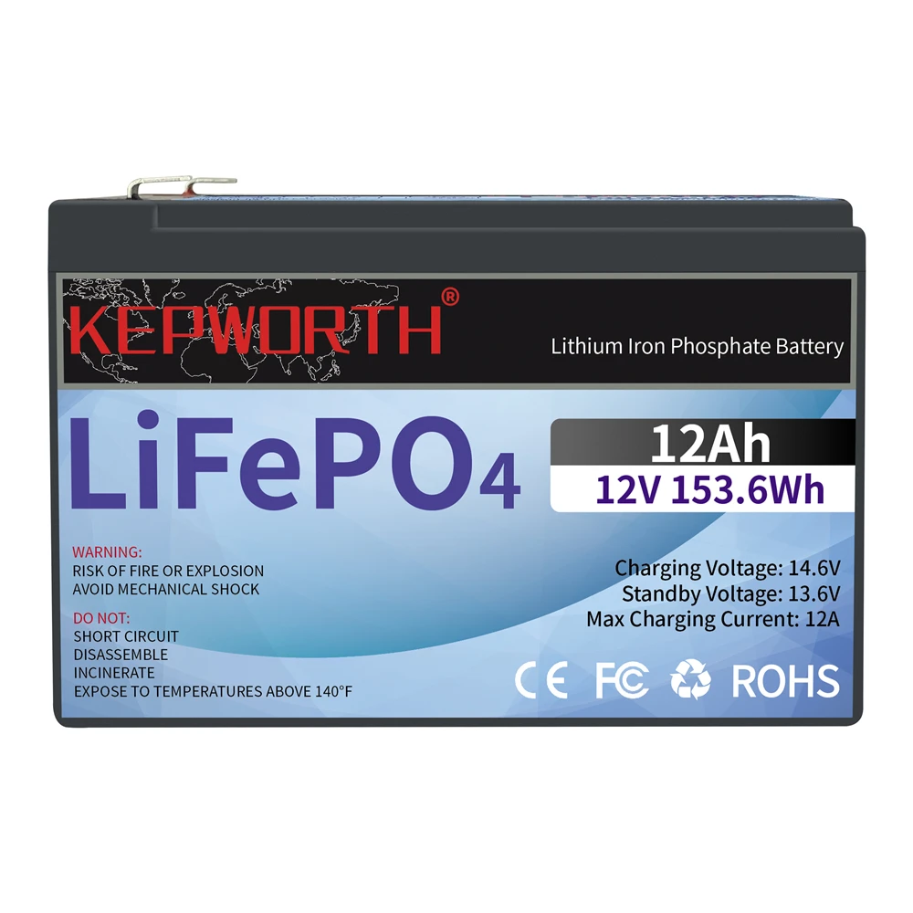 High Capacity 12V LiFePO4 Battery with BMS