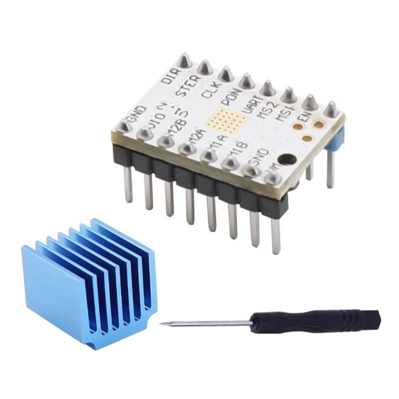 Драйвер шагового двигателя MKS TMC2208 2208 StepStick V2.1 с радиатором детали для 3D-принтера