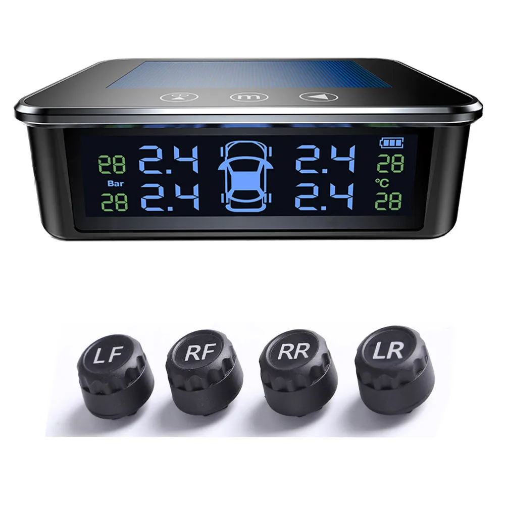 Система мониторинга давления в шинах Sikeo прибор TPMS с солнечной панелью и